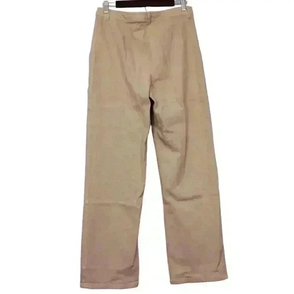Aritzia Wilfred Free Modern Utility Pants Size 8 Beige Straight Leg Mid Rise - Picture 7 of 12